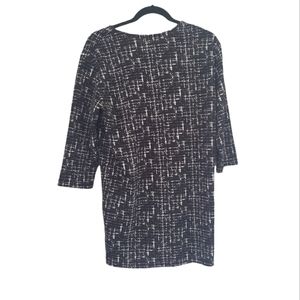 Oak + Fort Black/Cream Printed Tunic